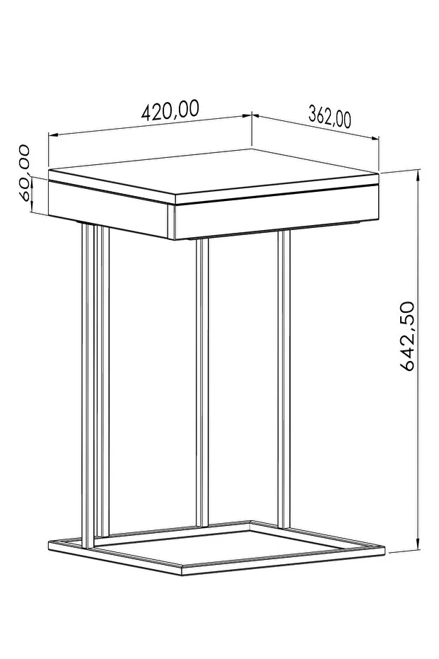Veno Çekmeceli C Zigon Sehpa